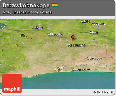 Satellite Panoramic Map of Batawkobnakope