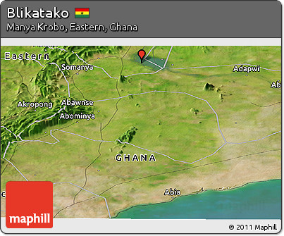 Satellite Panoramic Map of Blikatako