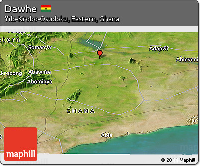 Satellite Panoramic Map of Dawhe
