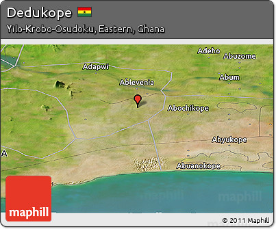 Satellite Panoramic Map of Dedukope