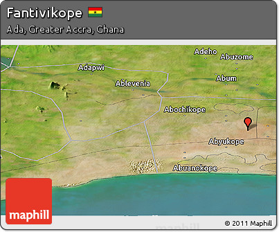 Satellite Panoramic Map of Fantivikope