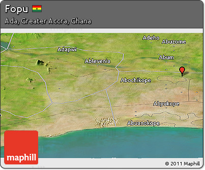 Satellite Panoramic Map of Fopu