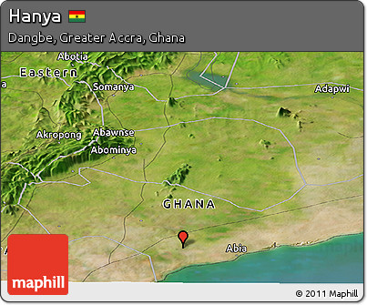 Satellite Panoramic Map of Hanya