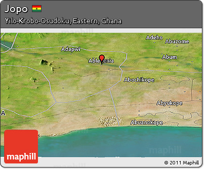 Satellite Panoramic Map of Jopo