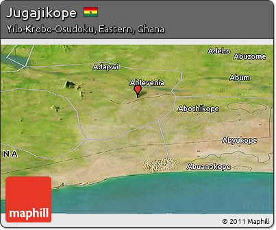 Satellite Panoramic Map of Jugajikope