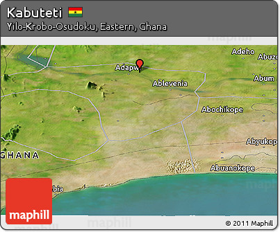 Satellite Panoramic Map of Kabuteti