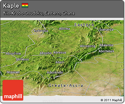 Satellite Panoramic Map of Kaple