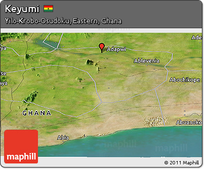 Satellite Panoramic Map of Keyumi