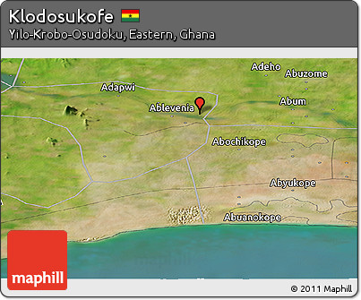 Satellite Panoramic Map of Klodosukofe