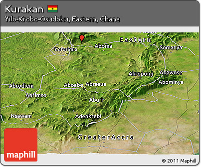 Satellite Panoramic Map of Kurakan