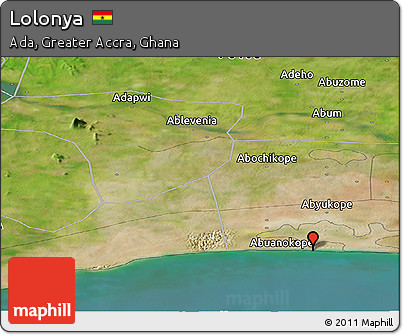 Satellite Panoramic Map of Lolonya