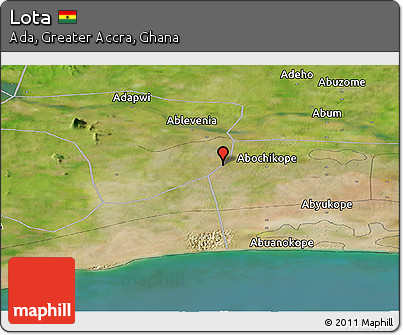 Satellite Panoramic Map of Lota
