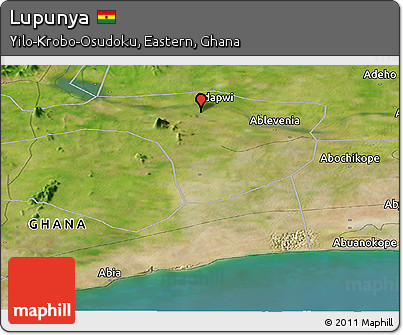 Satellite Panoramic Map of Lupunya