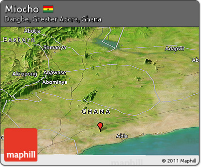 Satellite Panoramic Map of Miocho