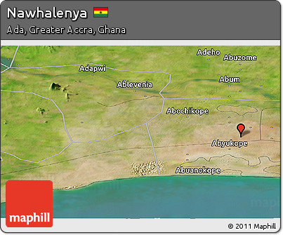 Satellite Panoramic Map of Nawhalenya