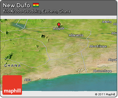 Satellite Panoramic Map of New Dufo