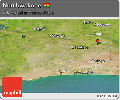 Satellite Panoramic Map of Numbwakope