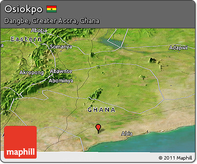 Satellite Panoramic Map of Osiokpo