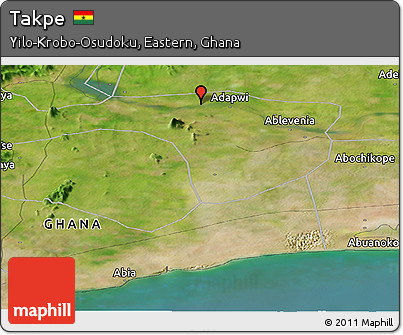 Satellite Panoramic Map of Takpe