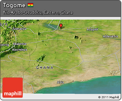 Satellite Panoramic Map of Togome