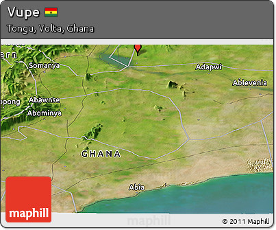 Satellite Panoramic Map of Vupe