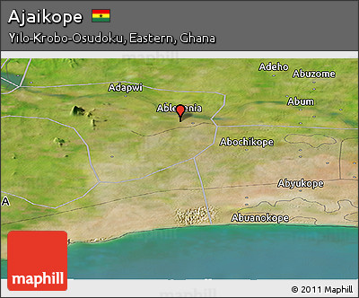 Satellite Panoramic Map of Ajaikope