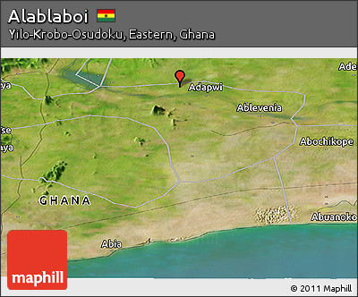 Satellite Panoramic Map of Alablaboi