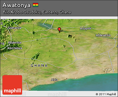 Satellite Panoramic Map of Awatonya