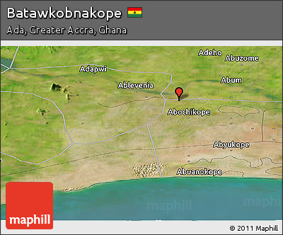 Satellite Panoramic Map of Batawkobnakope