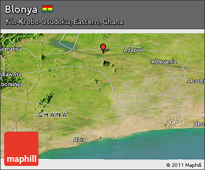 Satellite Panoramic Map of Blonya