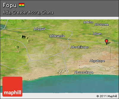 Satellite Panoramic Map of Fopu
