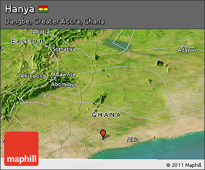 Satellite Panoramic Map of Hanya