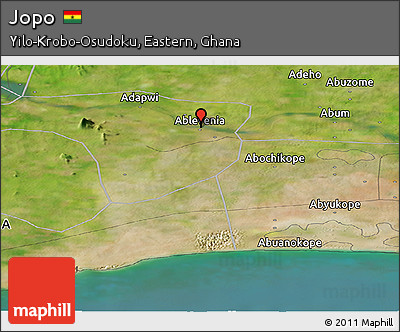 Satellite Panoramic Map of Jopo