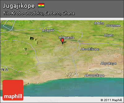 Satellite Panoramic Map of Jugajikope
