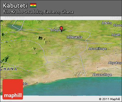Satellite Panoramic Map of Kabuteti