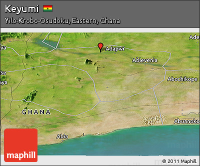 Satellite Panoramic Map of Keyumi