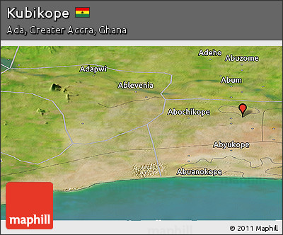 Satellite Panoramic Map of Kubikope
