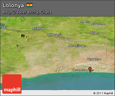Satellite Panoramic Map of Lolonya