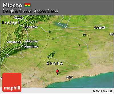 Satellite Panoramic Map of Miocho