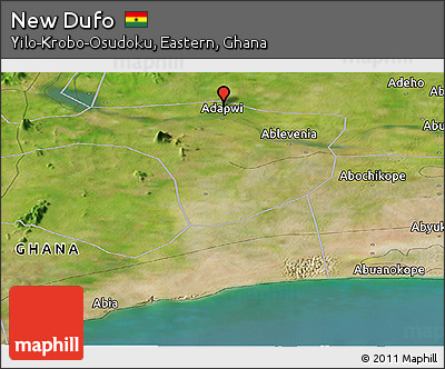 Satellite Panoramic Map of New Dufo