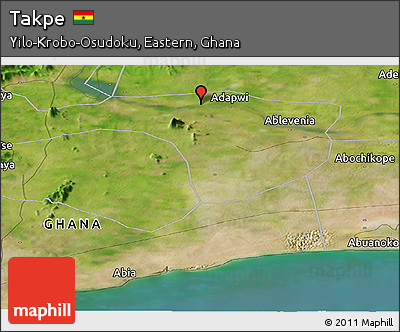 Satellite Panoramic Map of Takpe