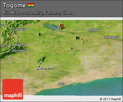 Satellite Panoramic Map of Togome