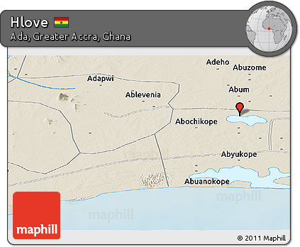 Shaded Relief Panoramic Map of Hlove