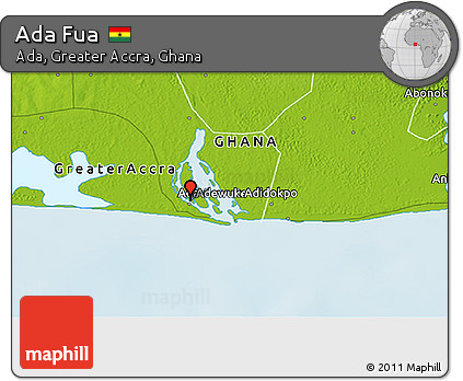 Physical 3D Map of Ada Fua