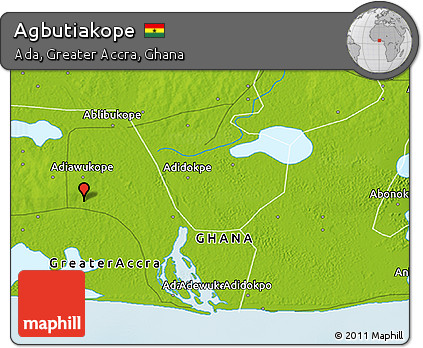 Physical 3D Map of Agbutiakope
