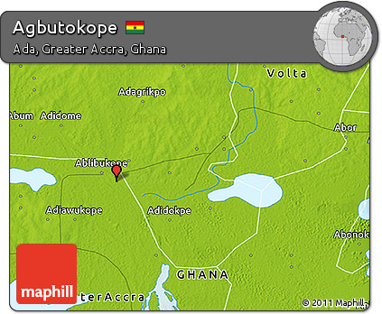 Physical 3D Map of Agbutokope