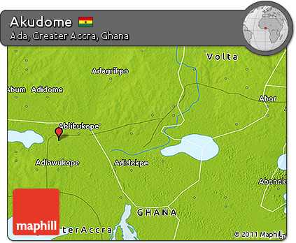 Physical 3D Map of Akudome