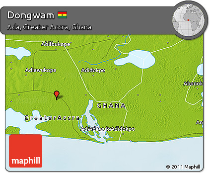 Physical 3D Map of Dongwam