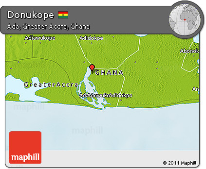 Physical 3D Map of Donukope