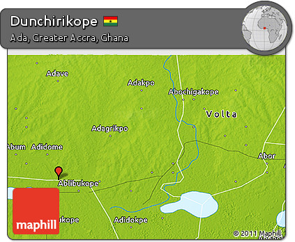 Physical 3D Map of Dunchirikope